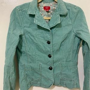 🦋 Adorable Turquoise Corduroy Jacket 🦋